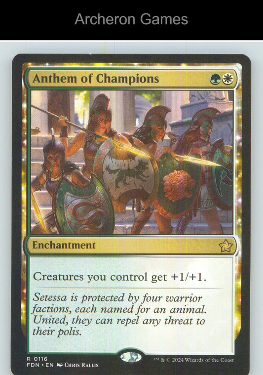 Anthem of Champions FDN 116 R MTG Card NM/EX+