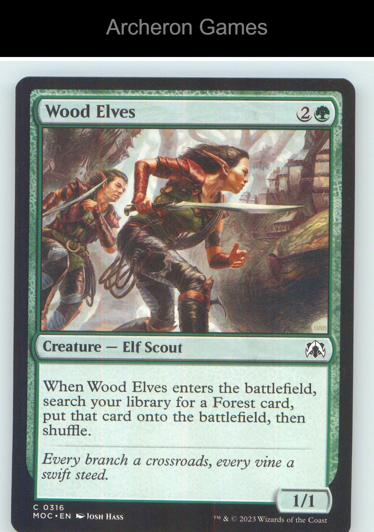 Wood Elves MOC 316 C MTG Card NM/EX+