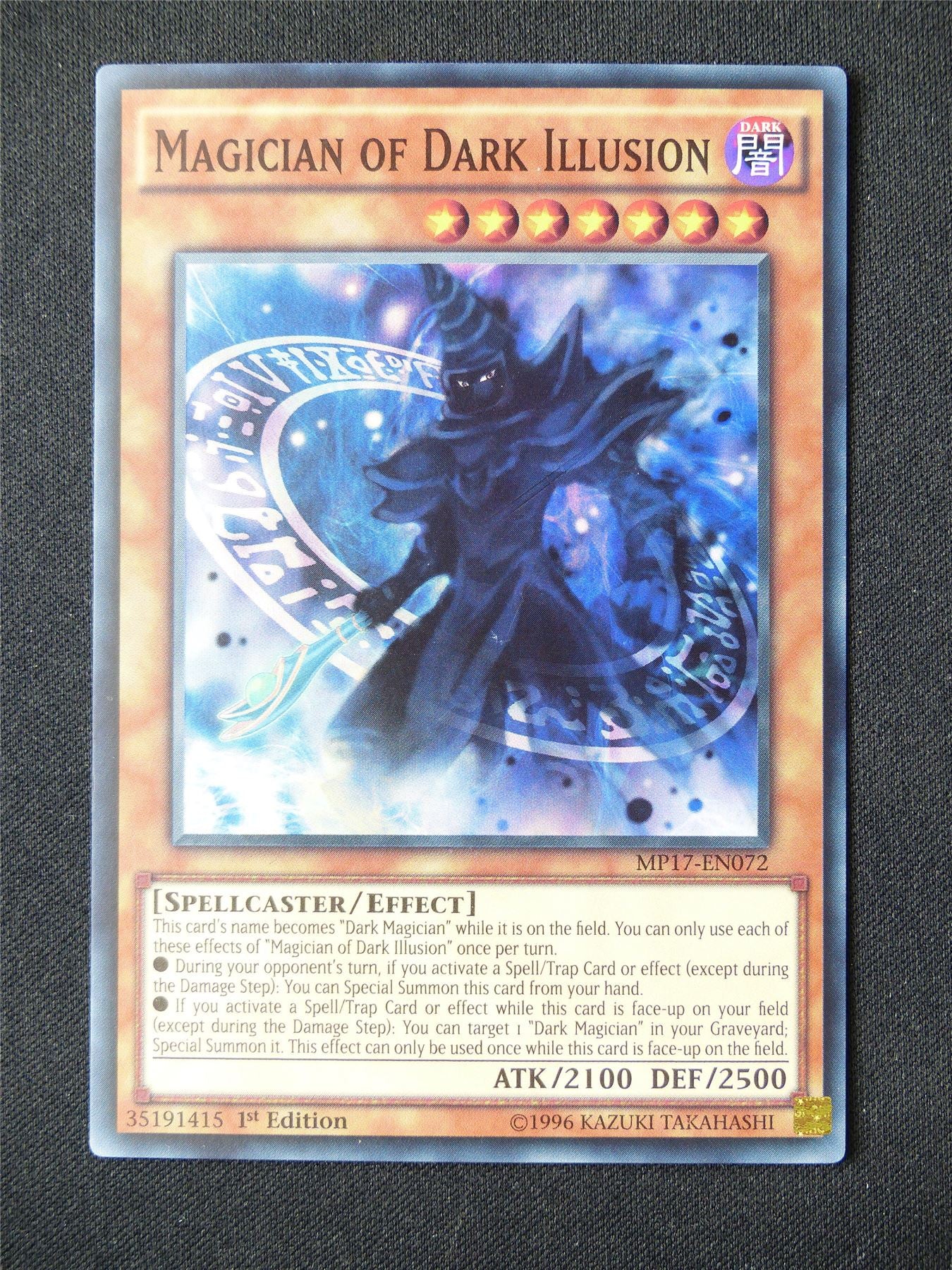 Magician of Dark Illusion MP17 Super Rare - 1st ed Yugioh Card #55K