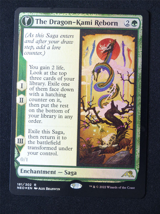 The Dragon-Kami Reborn Foil - NEO - Mtg Card #MN