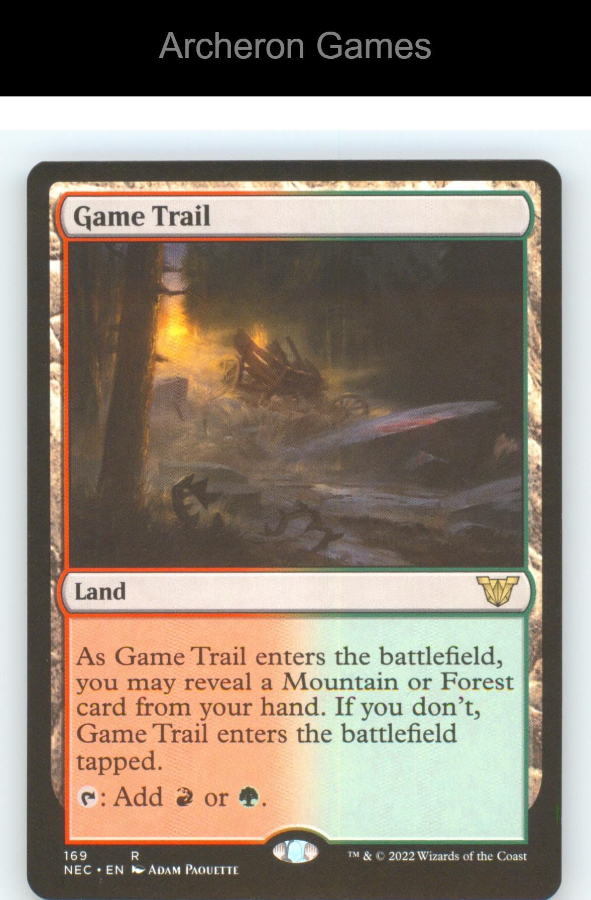Game Trail NEC 169 R MTG Card NM/EX+