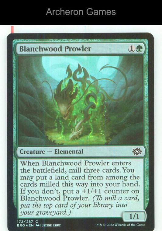Blanchwood Prowler BRO 172 C MTG Card NM/EX+ Foil