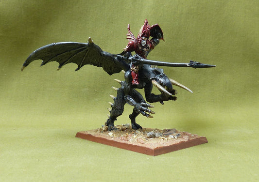 Classic Metal Blood Dragon Vampire on Winged Nightmare painted OOP Rare - Warhammer #4HB