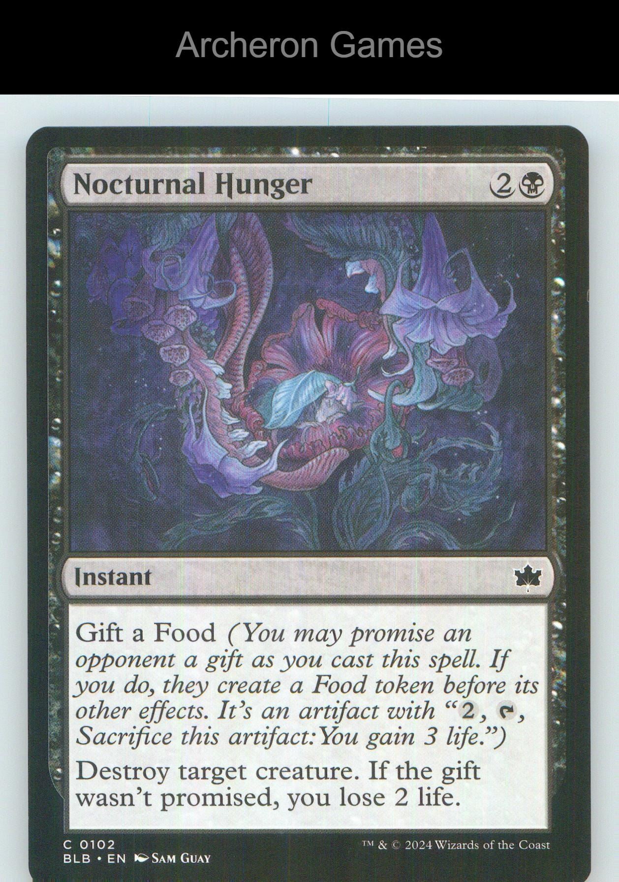 Nocturnal Hunger BLB 102 C MTG Card NM/EX+