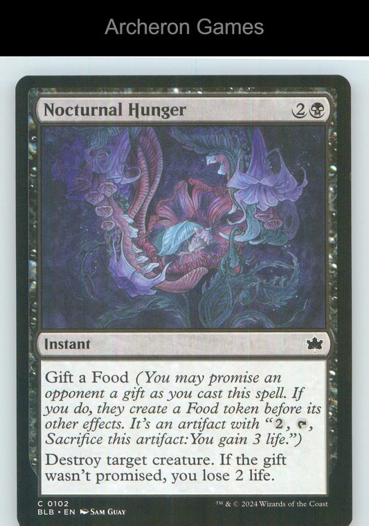 Nocturnal Hunger BLB 102 C MTG Card NM/EX+