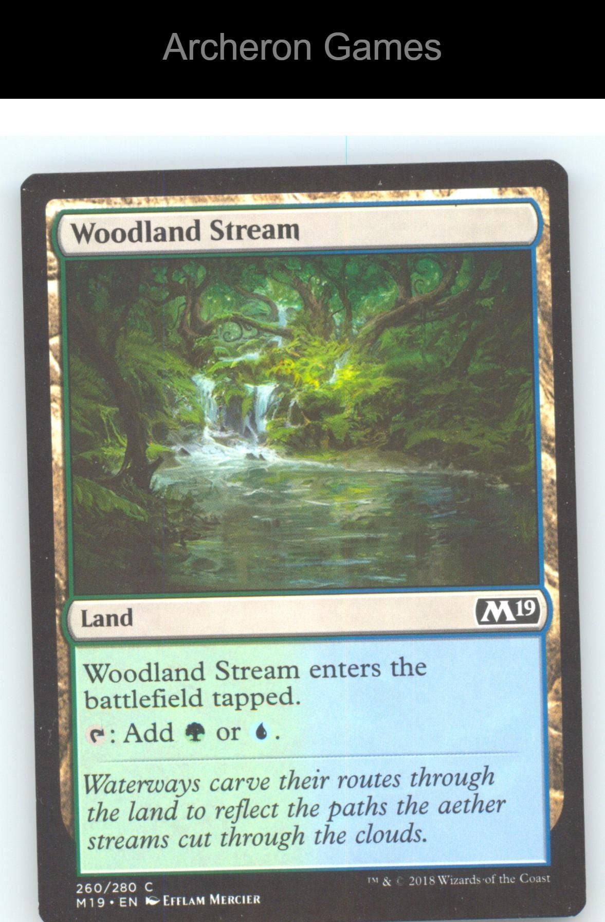 Woodland Stream M19 260 C MTG Card NM/EX+
