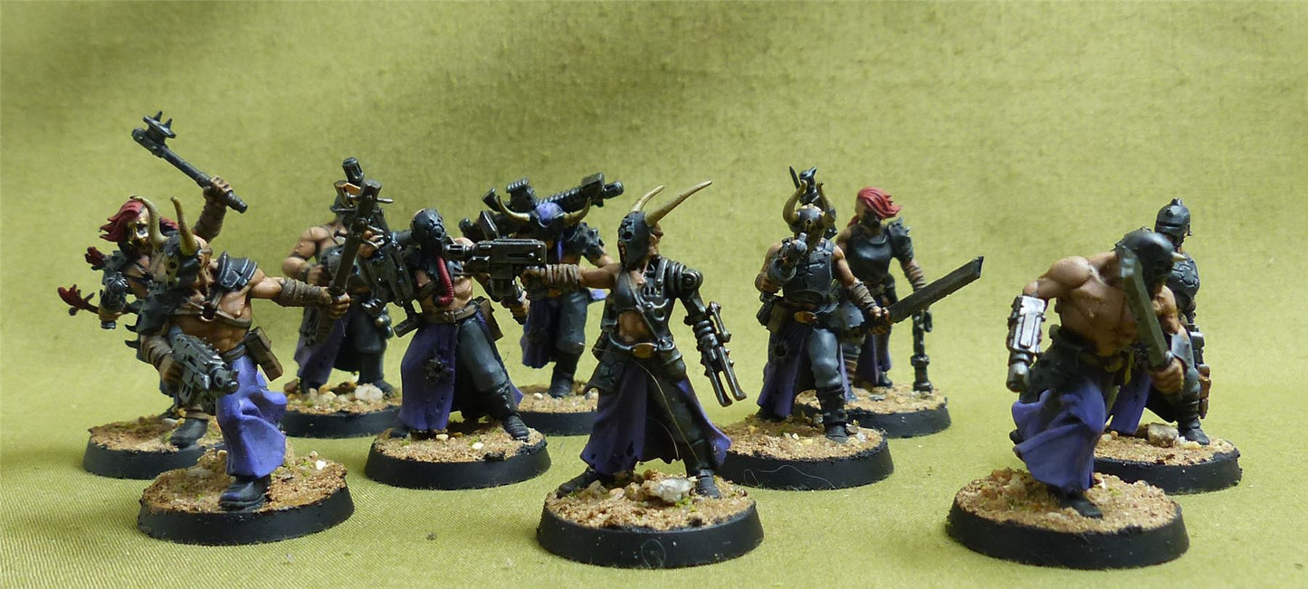 Chaos Cultists painted - Chaos Space Marines - Warhammer 40K #17J
