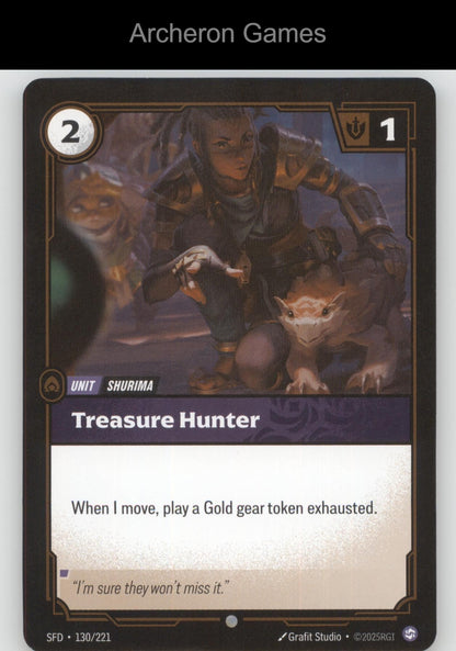 Treasure Hunter SFD 130/221 C  Card Spiritforged