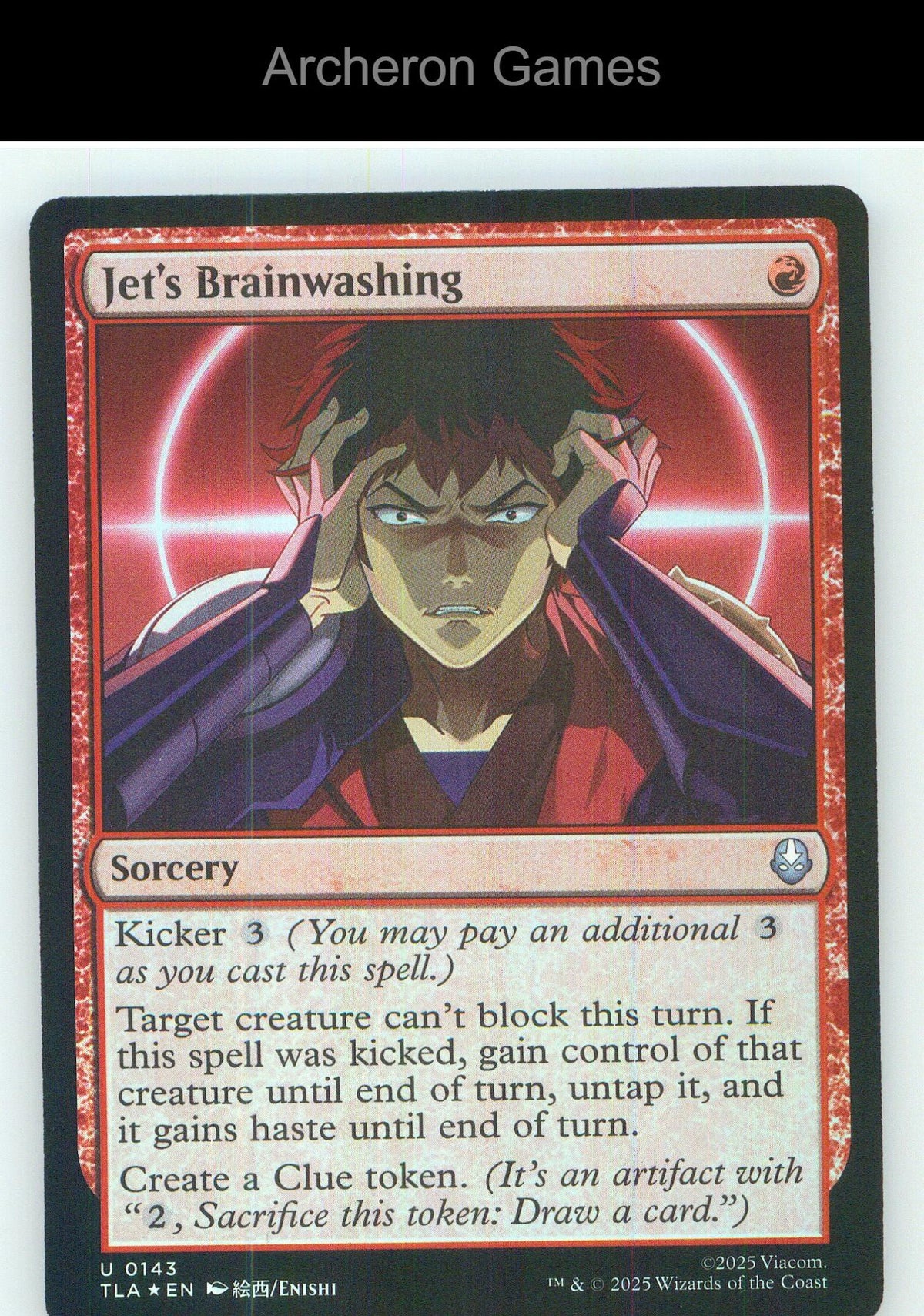 Jet's Brainwashing TLA 143 UC MTG Card NM/EX+ Foil