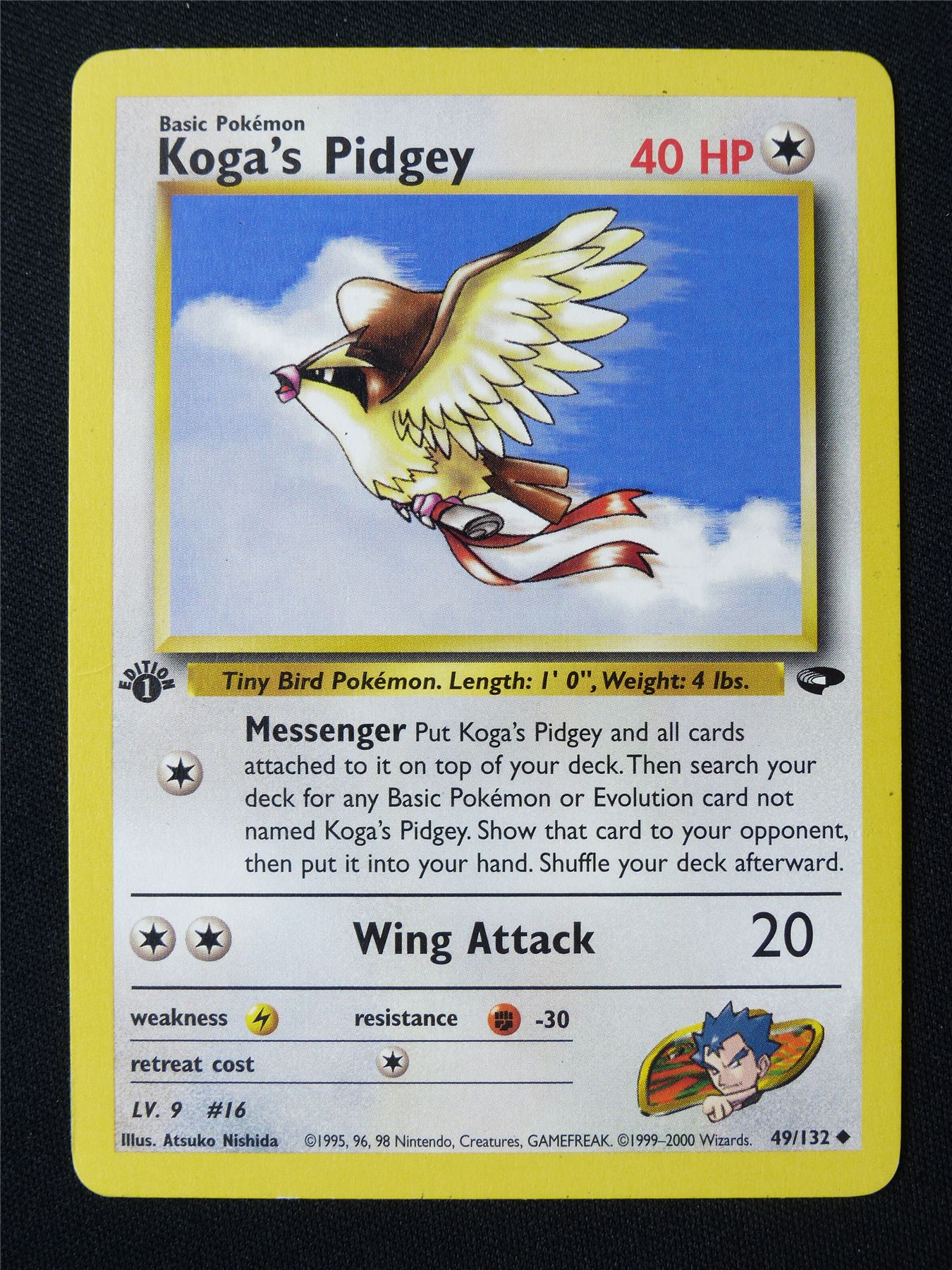 Koga's Pidgey 49/132 Gym Challenge LP - Pokemon Card #J7