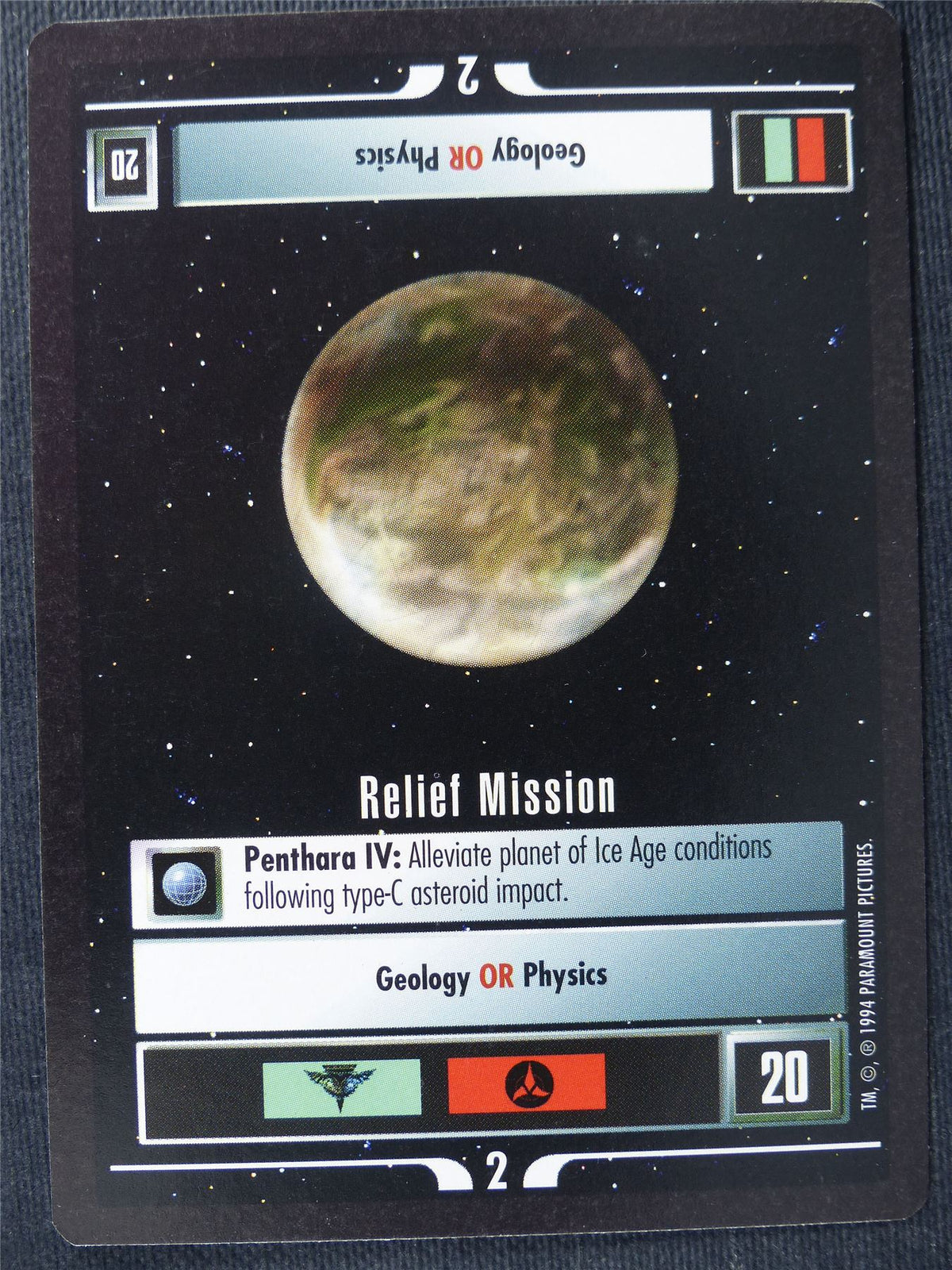 Relief Mission - Star Trek Cards #13H