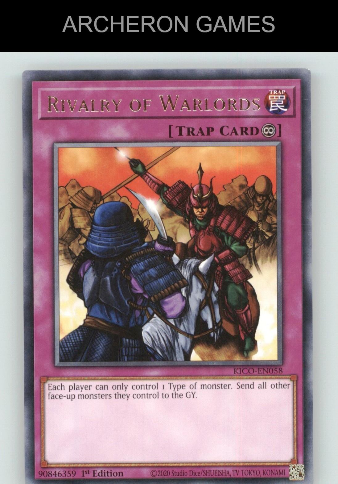 Rivalry of Warlords R YUGIOH Card