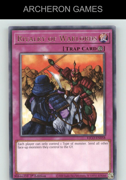 Rivalry of Warlords R YUGIOH Card