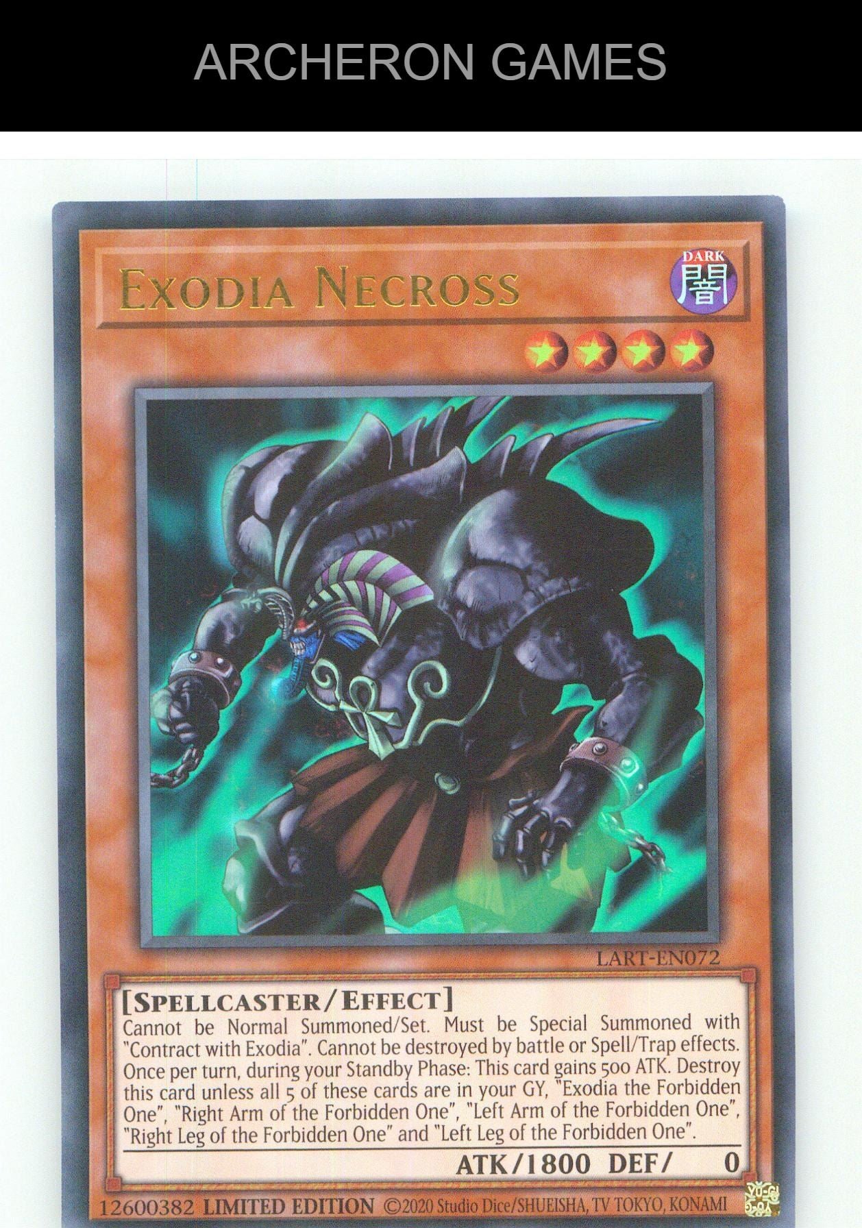 Exodia Necross UR YUGIOH Card Limited