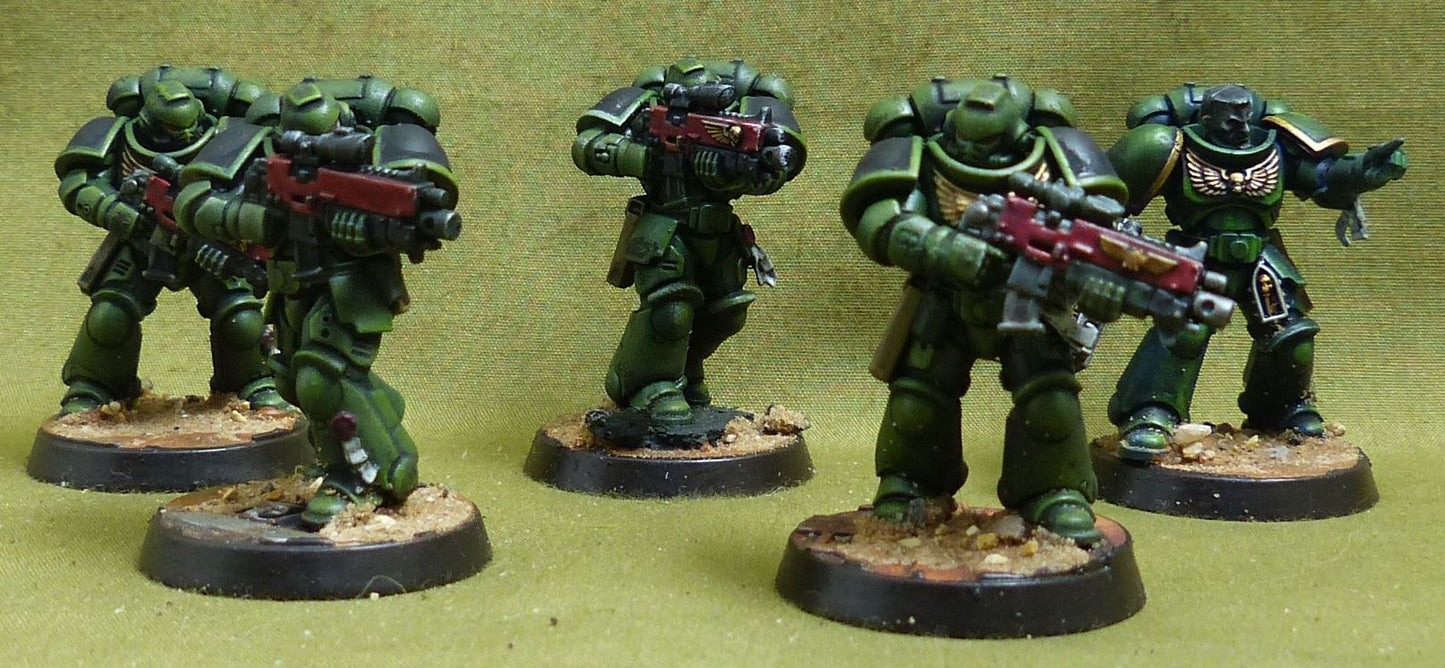 Intercessor Squad set of 5 painted - Space Marines - Warhammer 40K #5BI