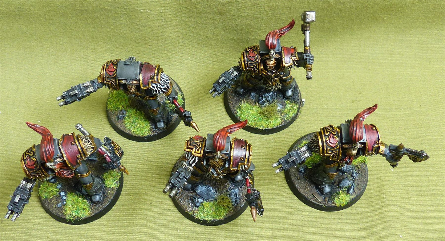 Forge World Varagyr Terminators painted - Space Wolves - Warhammer Horus Heresy #4XD