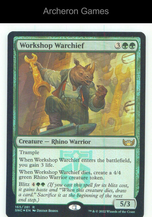 Workshop Warchief SNC 165 R MTG Card NM/EX+ Foil