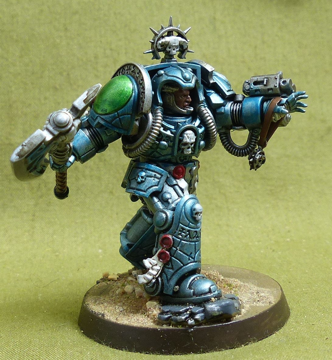 Librarian in Terminator Armour painted - Space Marine - Warhammer 40K #42Z
