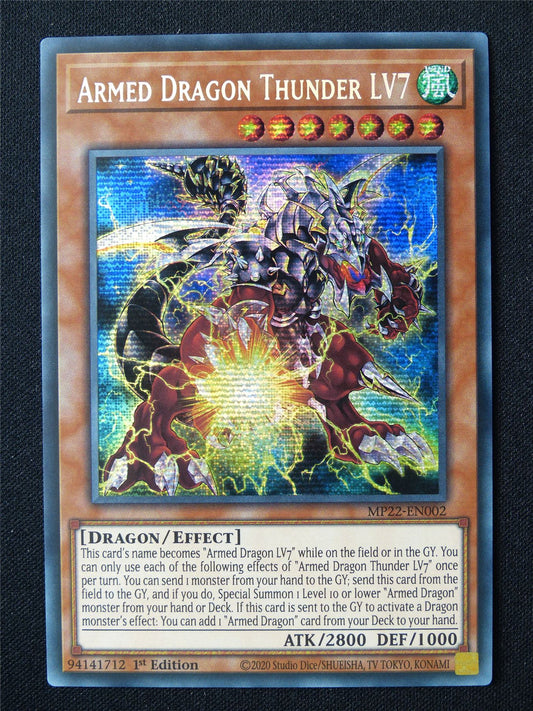 Armed Dragon Thunder LV7 MP22 Secret Rare - 1st ed Yugioh Card #6E