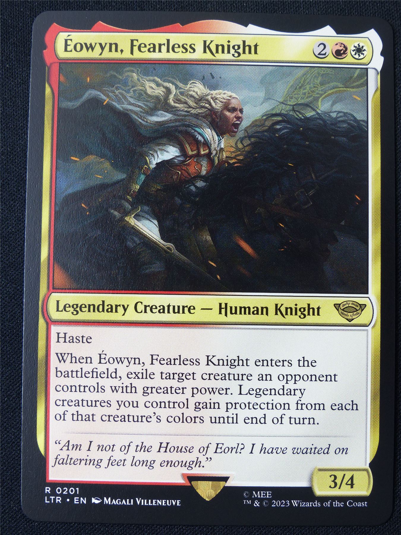 Eowyn Fearless Knight - LTR - Mtg Card #25O