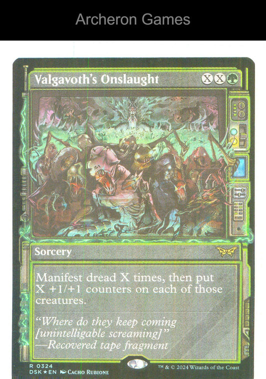 Valgavoth's Onslaught (Showcase) DSK 324 R MTG Card NM/EX+ Foil