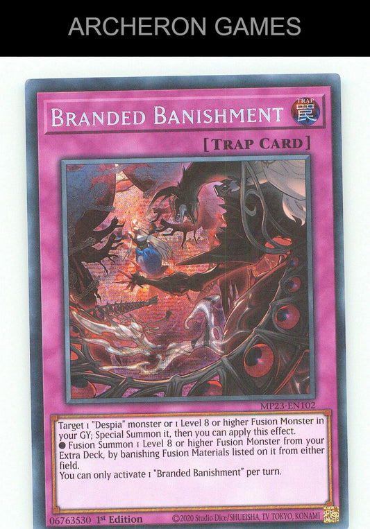 Branded Banishment SEC YUGIOH Card