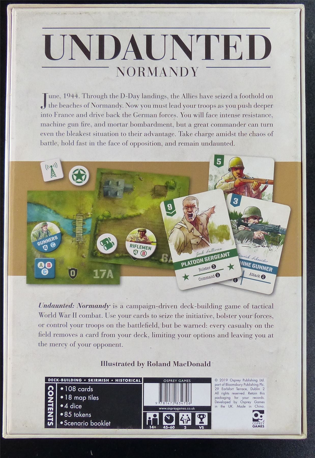 Undaunted: Normandy - Osprey Games Boardgame #31V