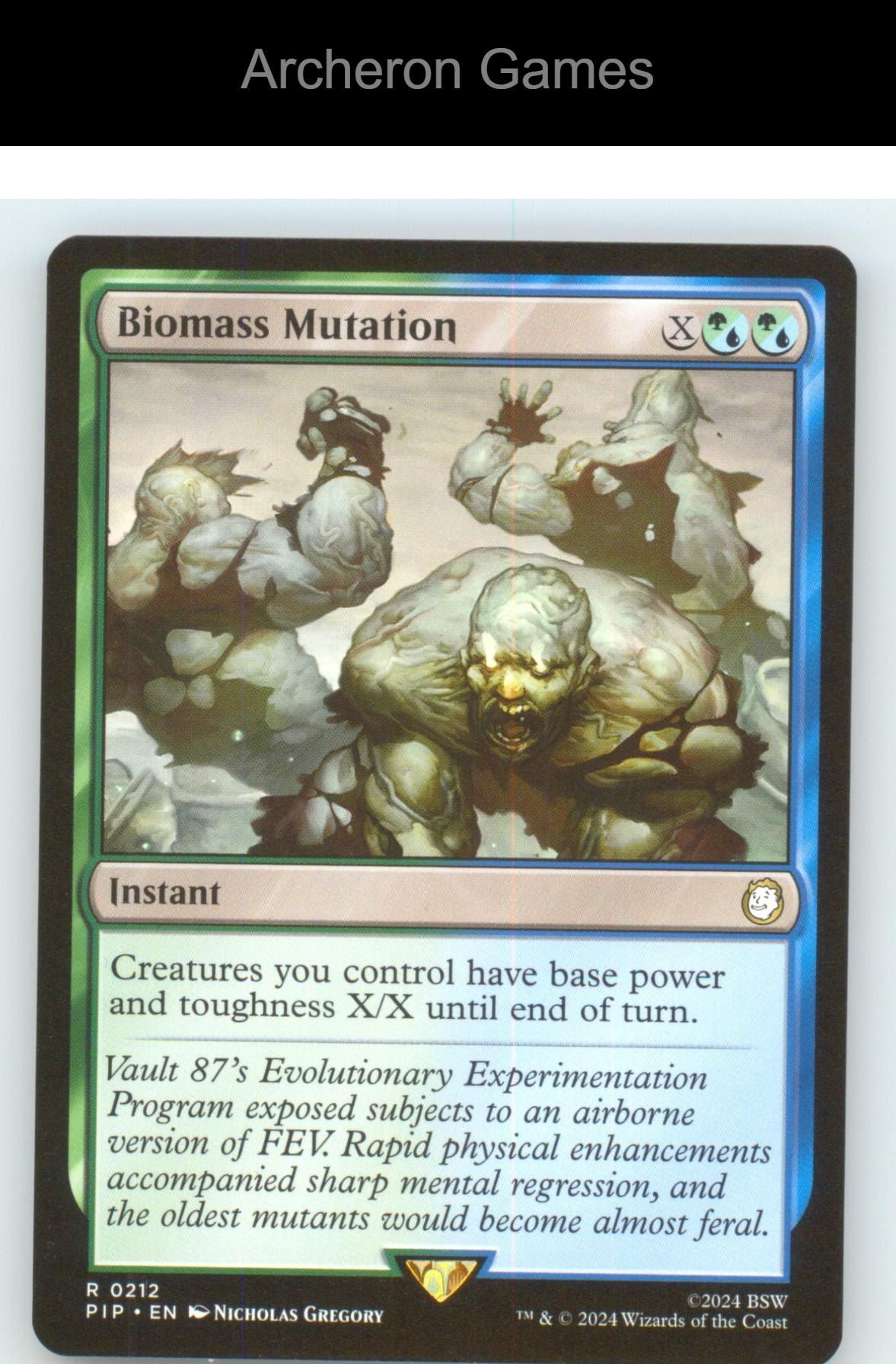 Biomass Mutation PIP 212 R MTG Card NM/EX+