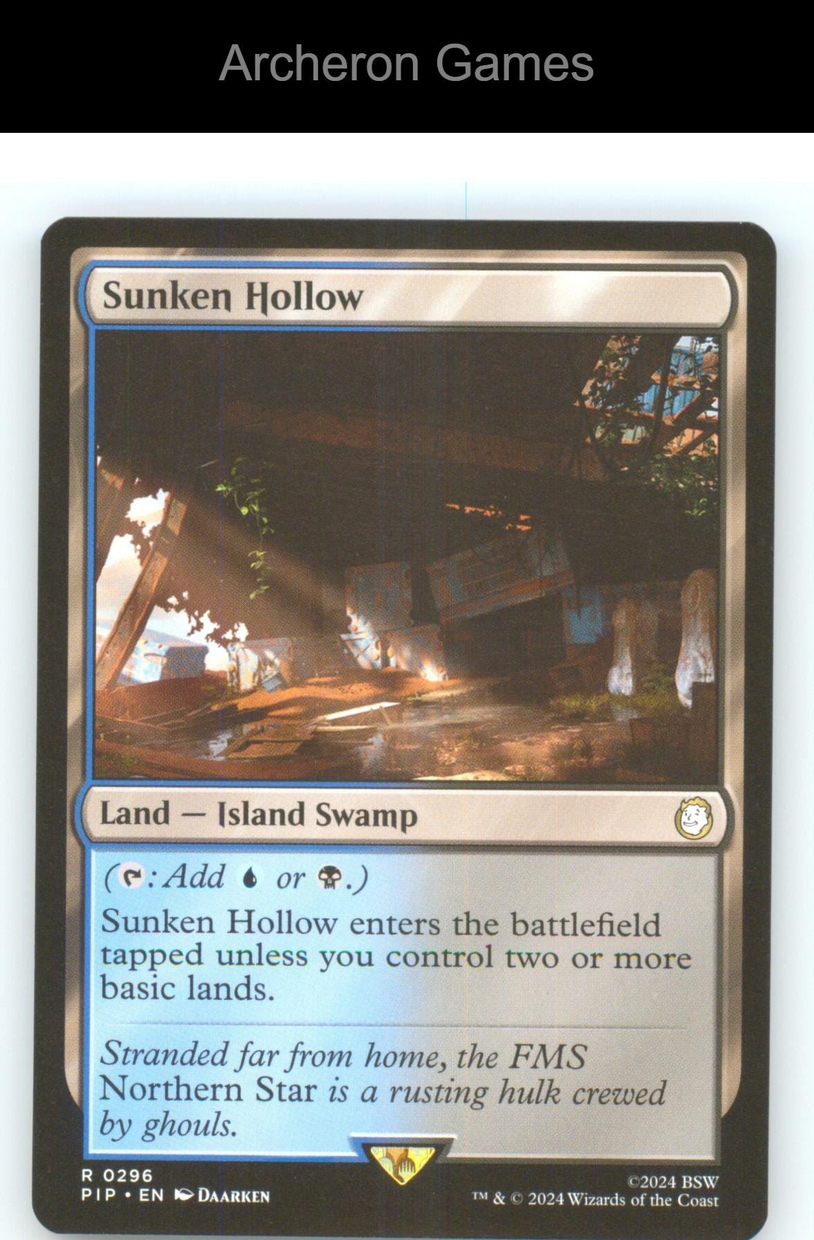 Sunken Hollow PIP 296 R MTG Card NM/EX+