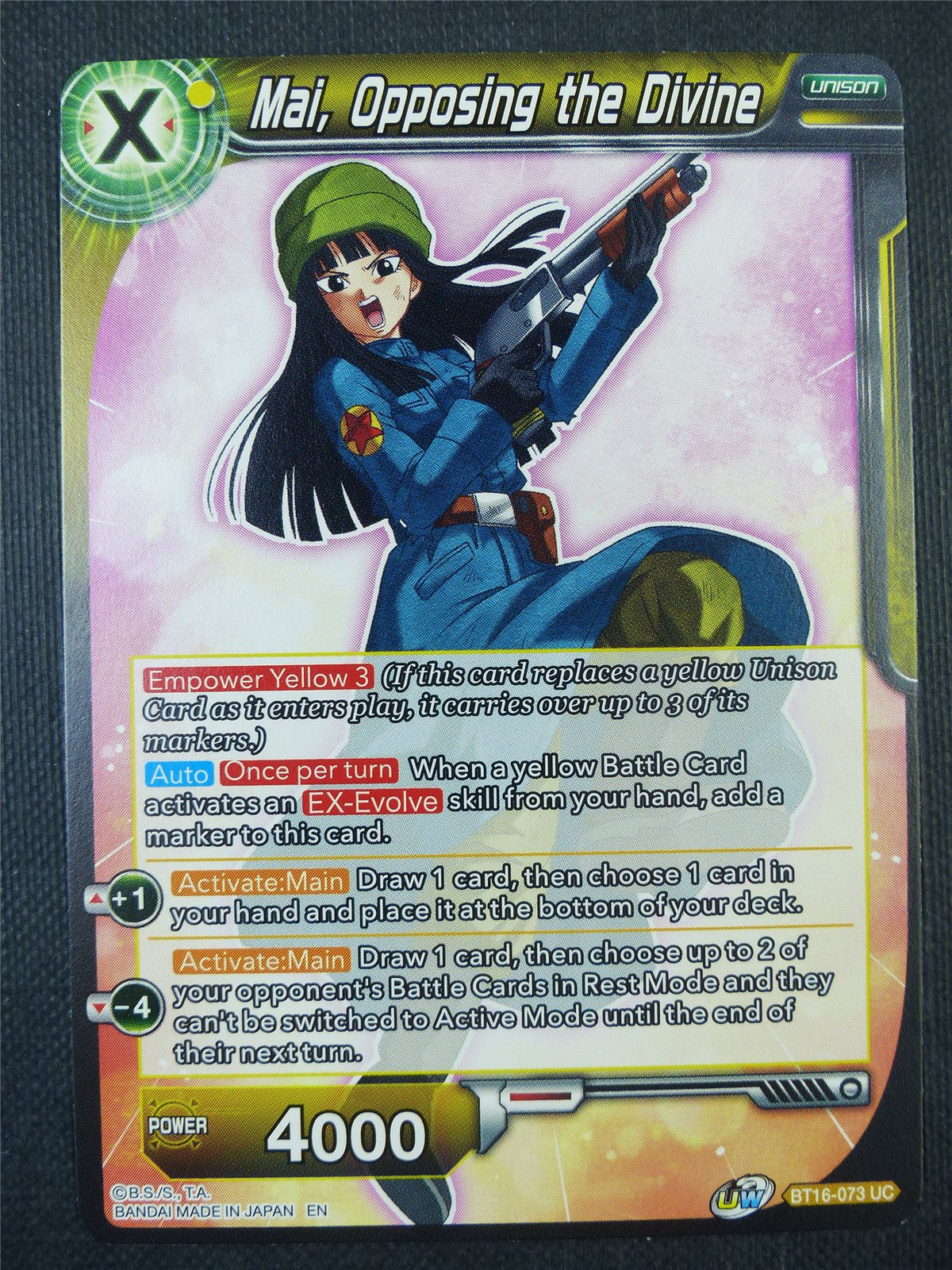 Mai Opposing the Divine - Dragon Ball Super Card #7YW