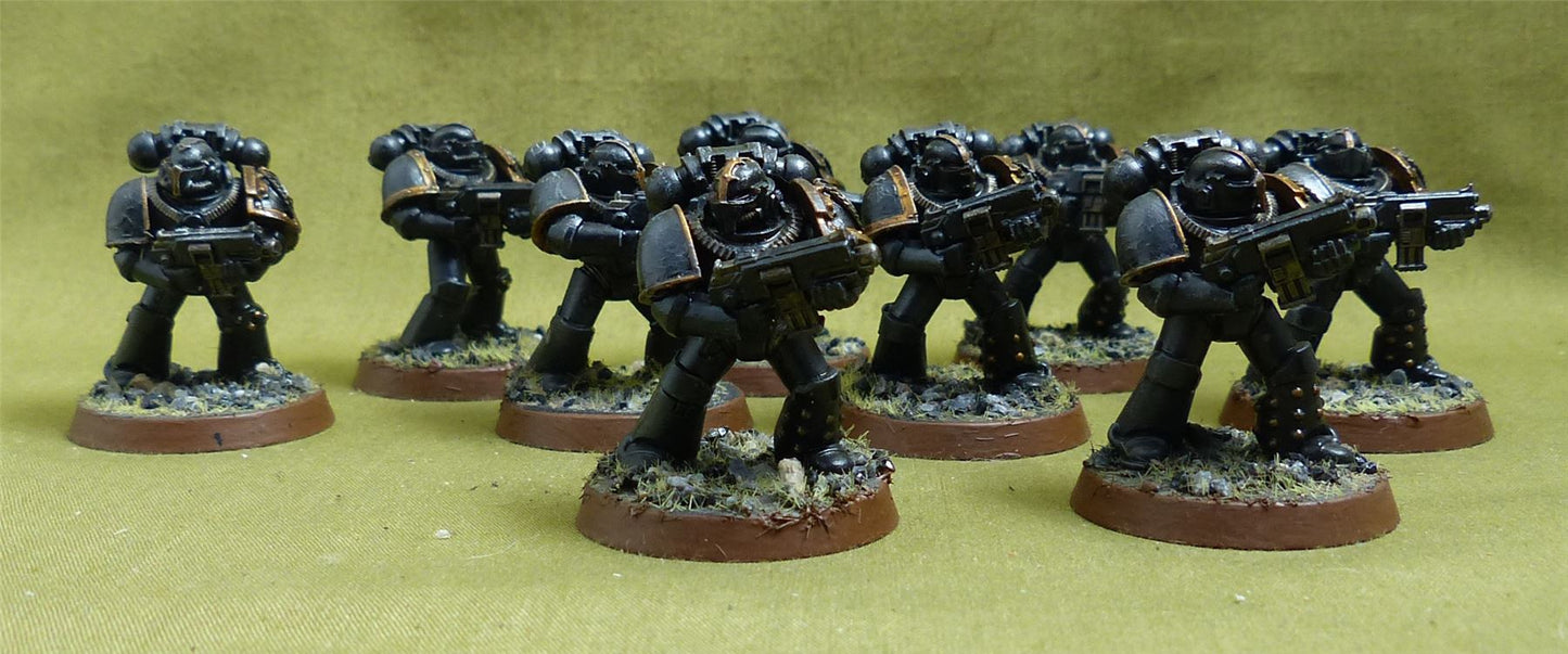 Primaris Intercessors set of 9 painted - Space Marines - Warhammer 40K #5A4