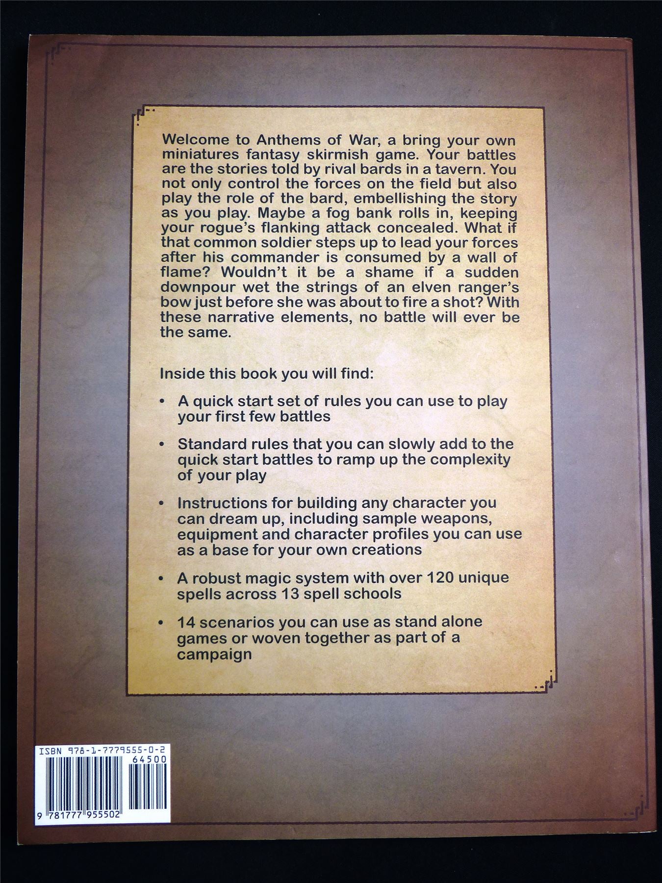 Anthems of War - Sentient Robot Rulebook Softback #2UK