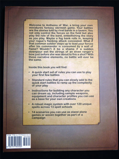 Anthems of War - Sentient Robot Rulebook Softback #2UK
