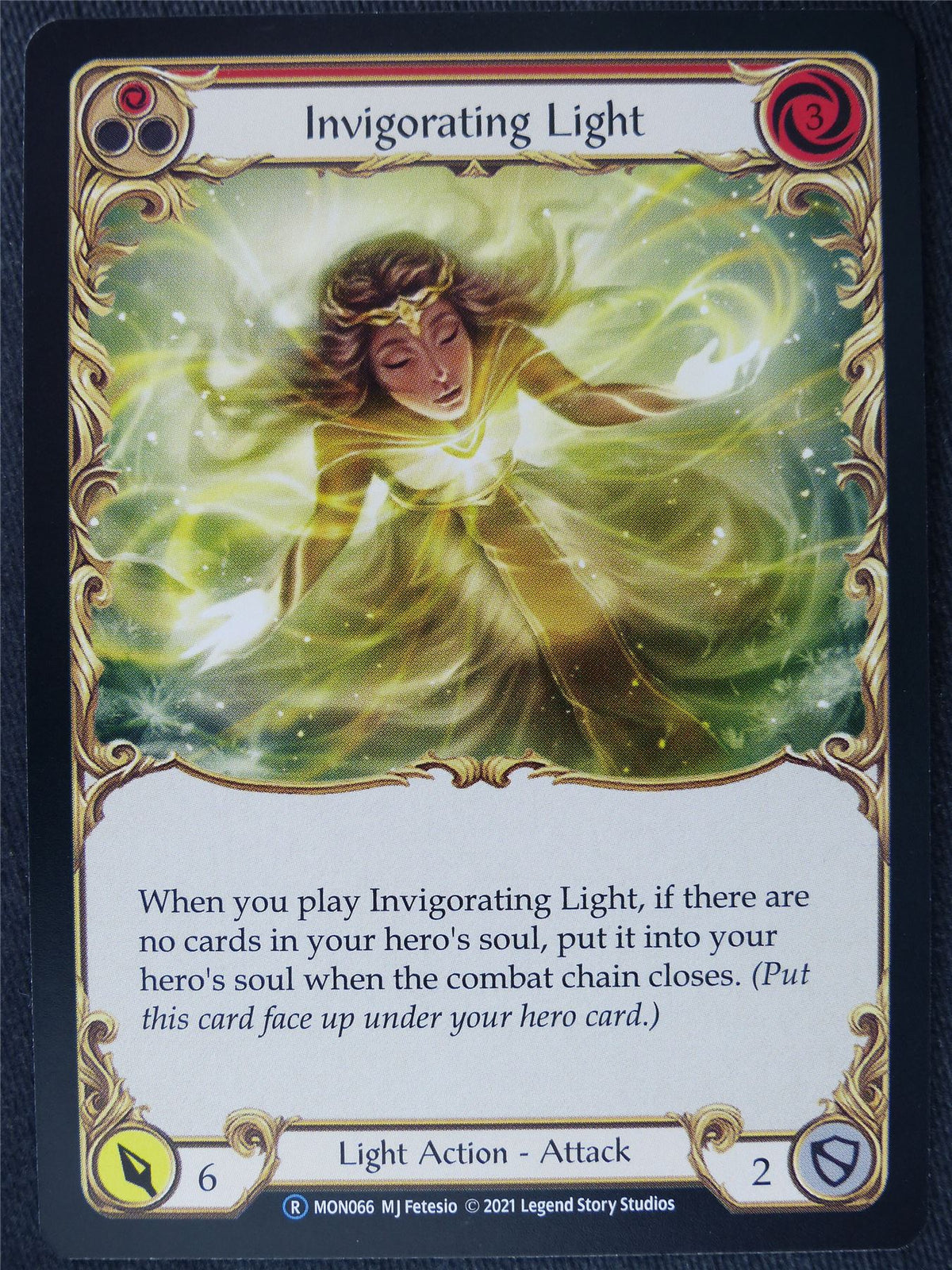 Invigorating Light Red - Monarch Unlimited - Flesh and Blood Cards #H1