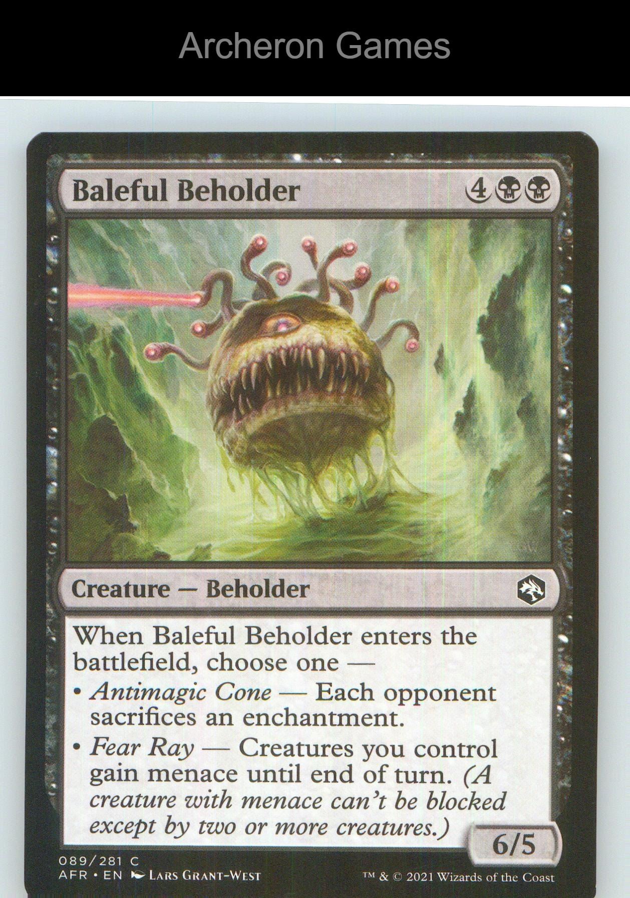 Baleful Beholder AFR 89 C MTG Card NM/EX+
