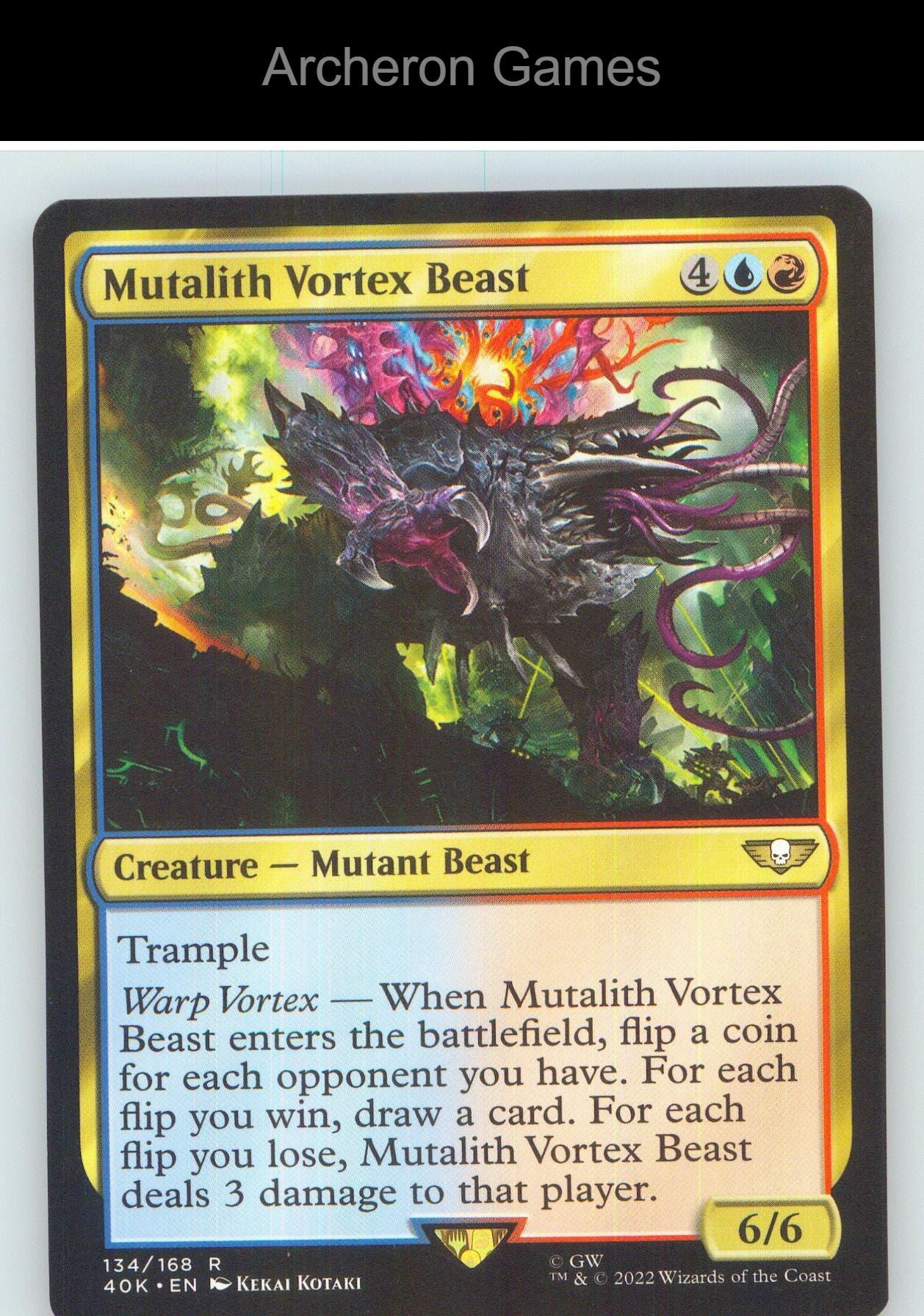 Mutalith Vortex Beast (Surge Foil) 134 R MTG Card NM/EX+