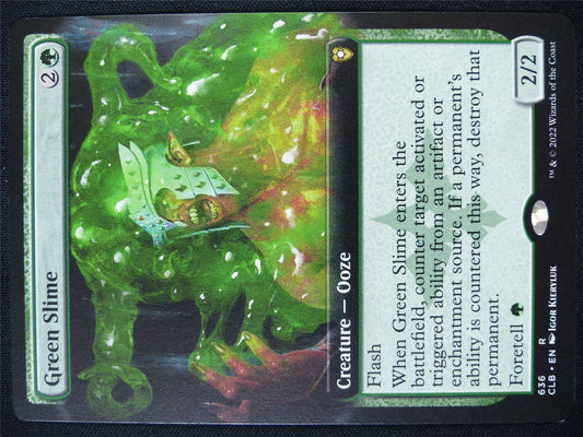Green Slime Extended Art - CLB - Mtg Card #1C6