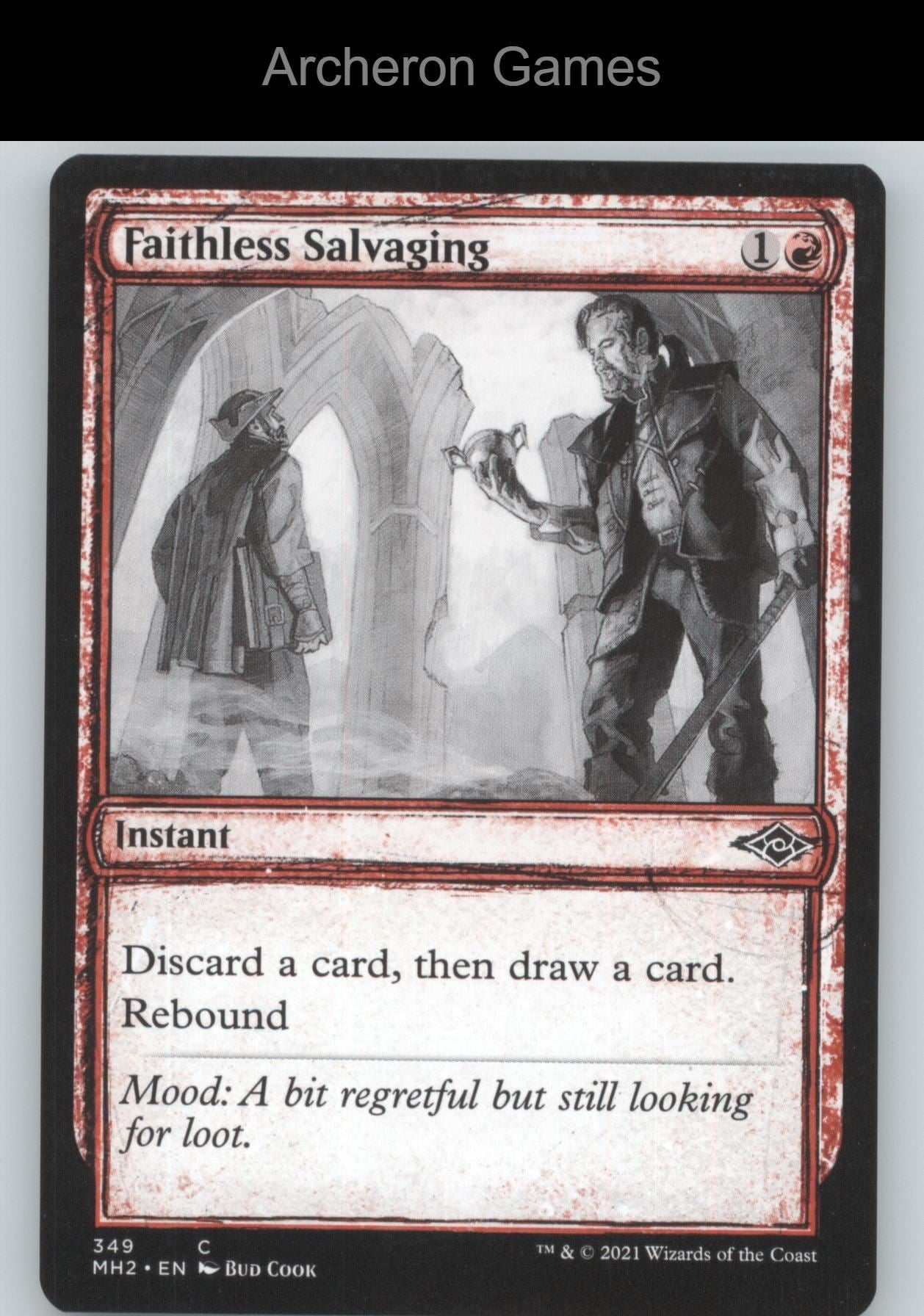 Faithless Salvaging (Showcase) 349 C MTG Card Modern Horizons 2