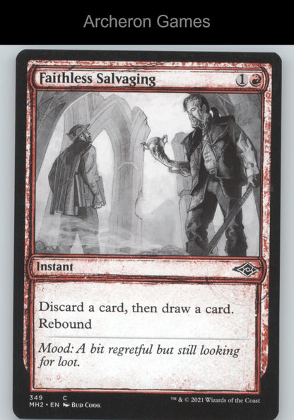 Faithless Salvaging (Showcase) 349 C MTG Card Modern Horizons 2