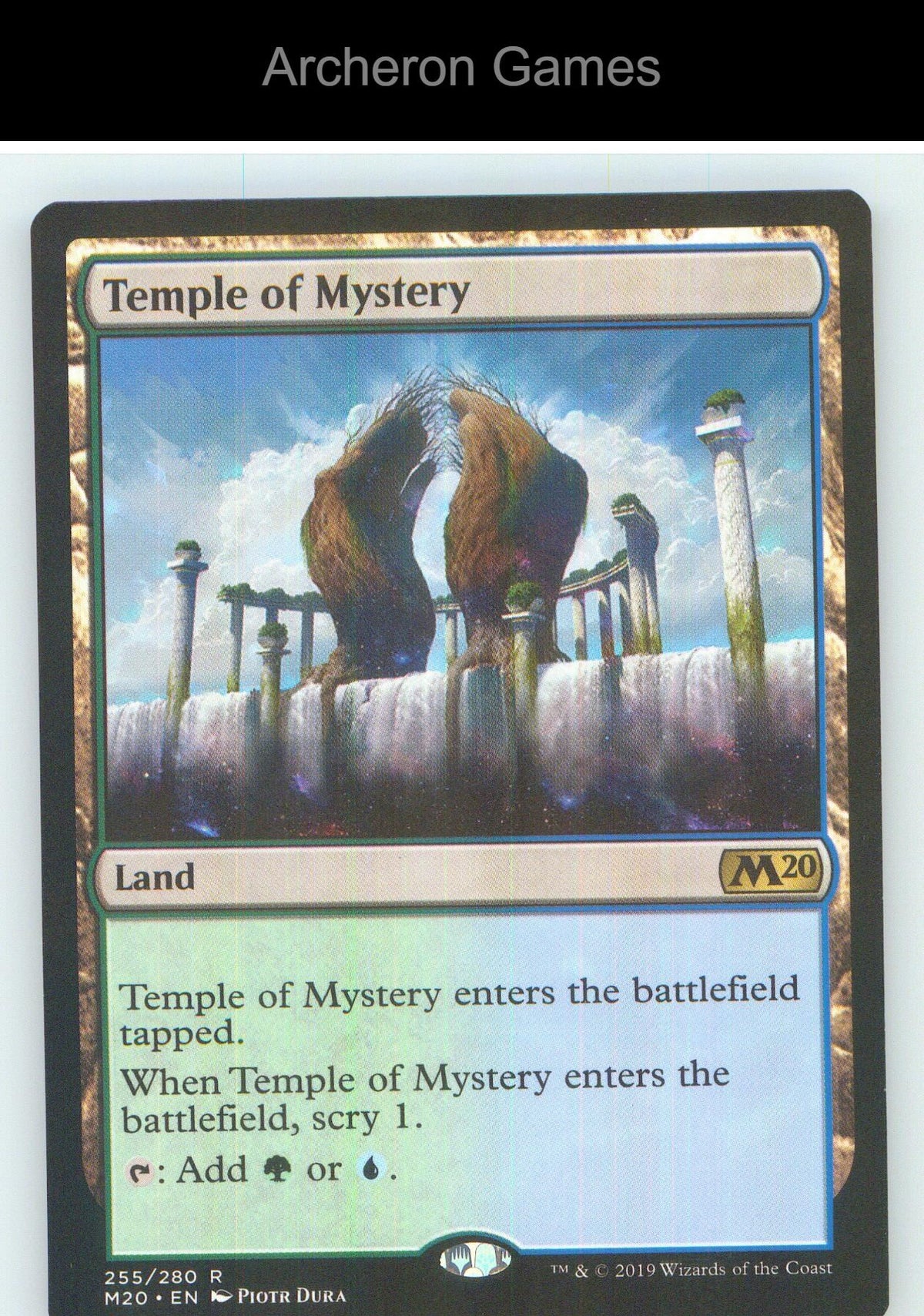 Temple of Mystery M20 255 R MTG Card NM/EX+