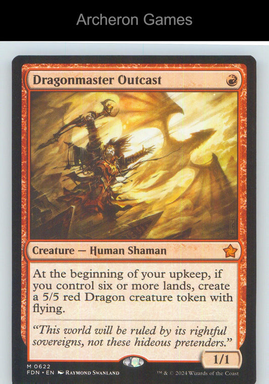 Dragonmaster Outcast FDN 622 Mythic MTG Card NM/EX+