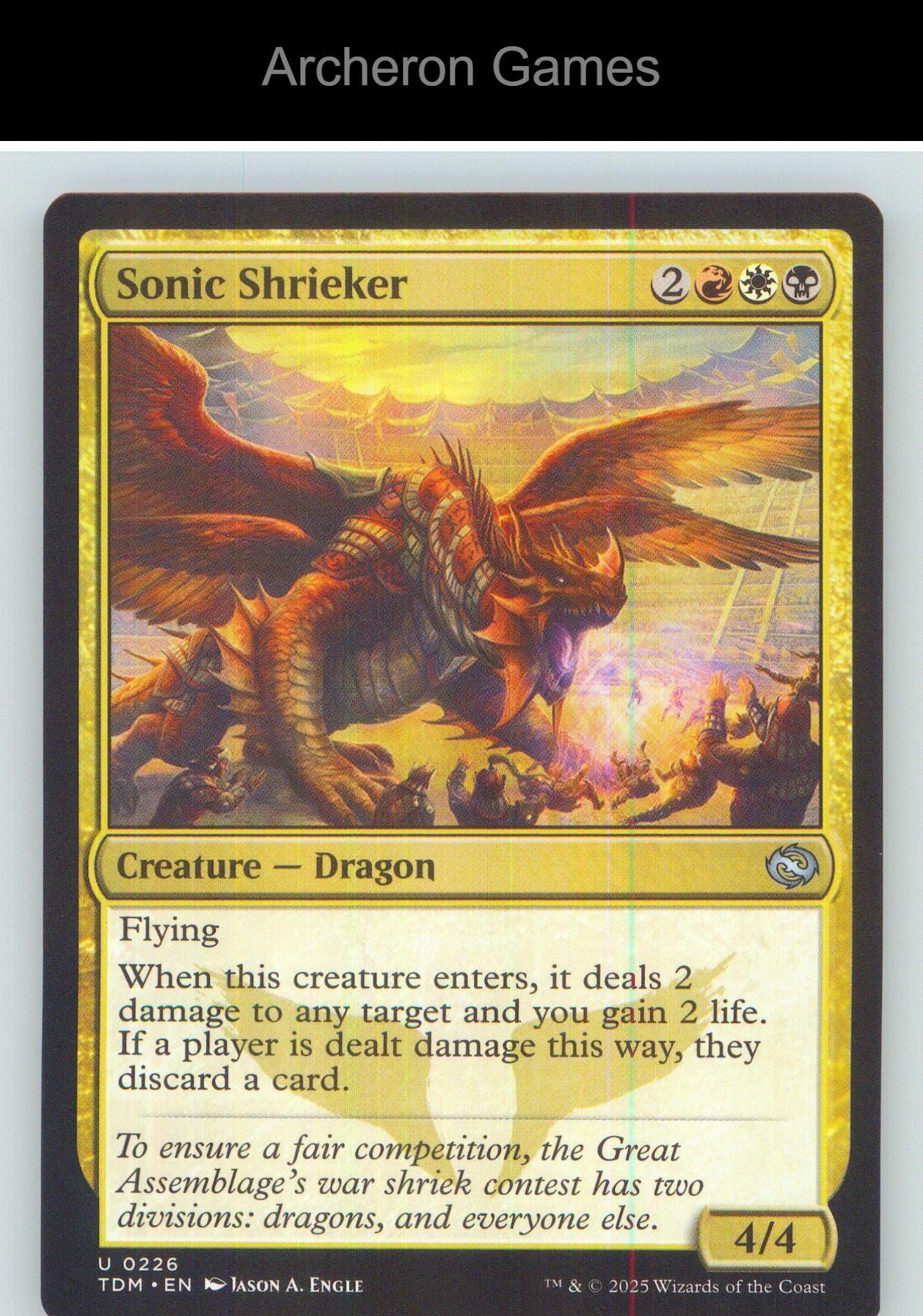 Sonic Shrieker TDM 226 UC MTG Card NM/EX+