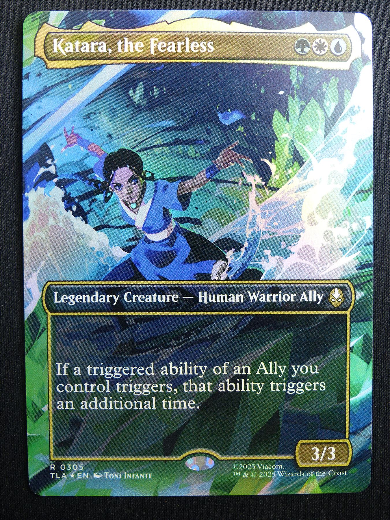 Katara the Fearless Borderless Foil - TLA - Mtg Card #3GW