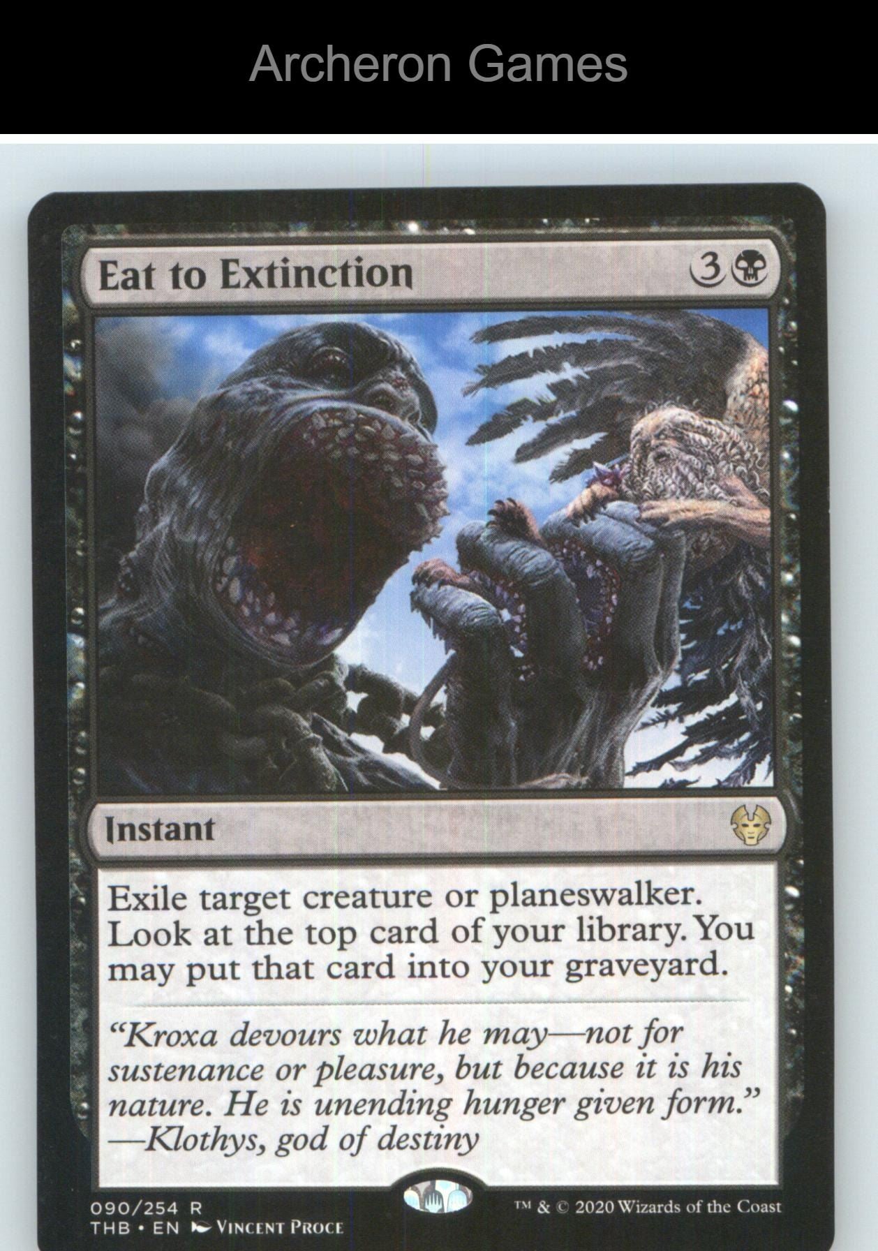 Eat to Extinction THB 90 R MTG Card NM/EX+