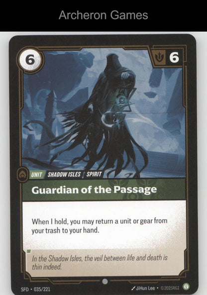 Guardian of the Passage SFD 035/221 C  Card Spiritforged