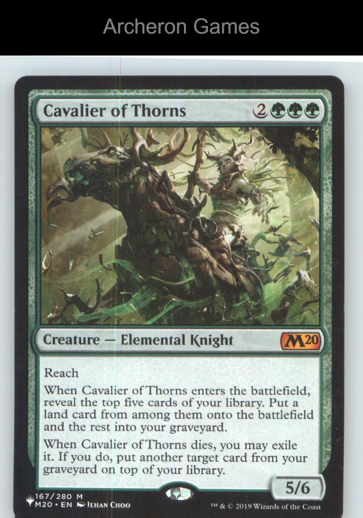 Cavalier of Thorns M20 167 Mythic MTG Card NM/EX+