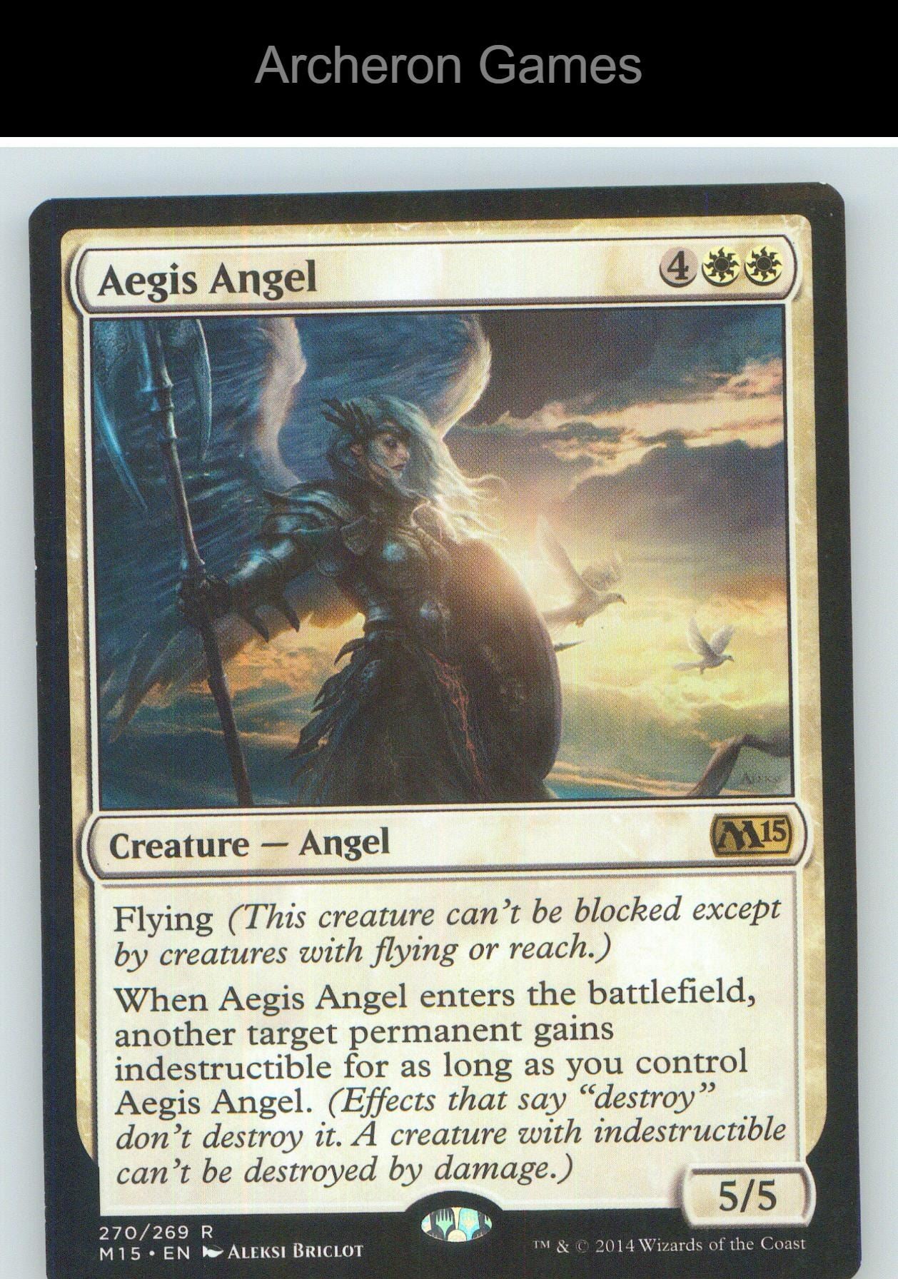 Aegis Angel M15 270 R MTG Card NM/EX+