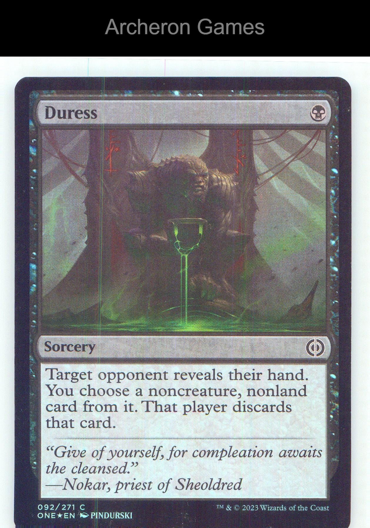 Duress ONE 92 C MTG Card NM/EX+ Foil