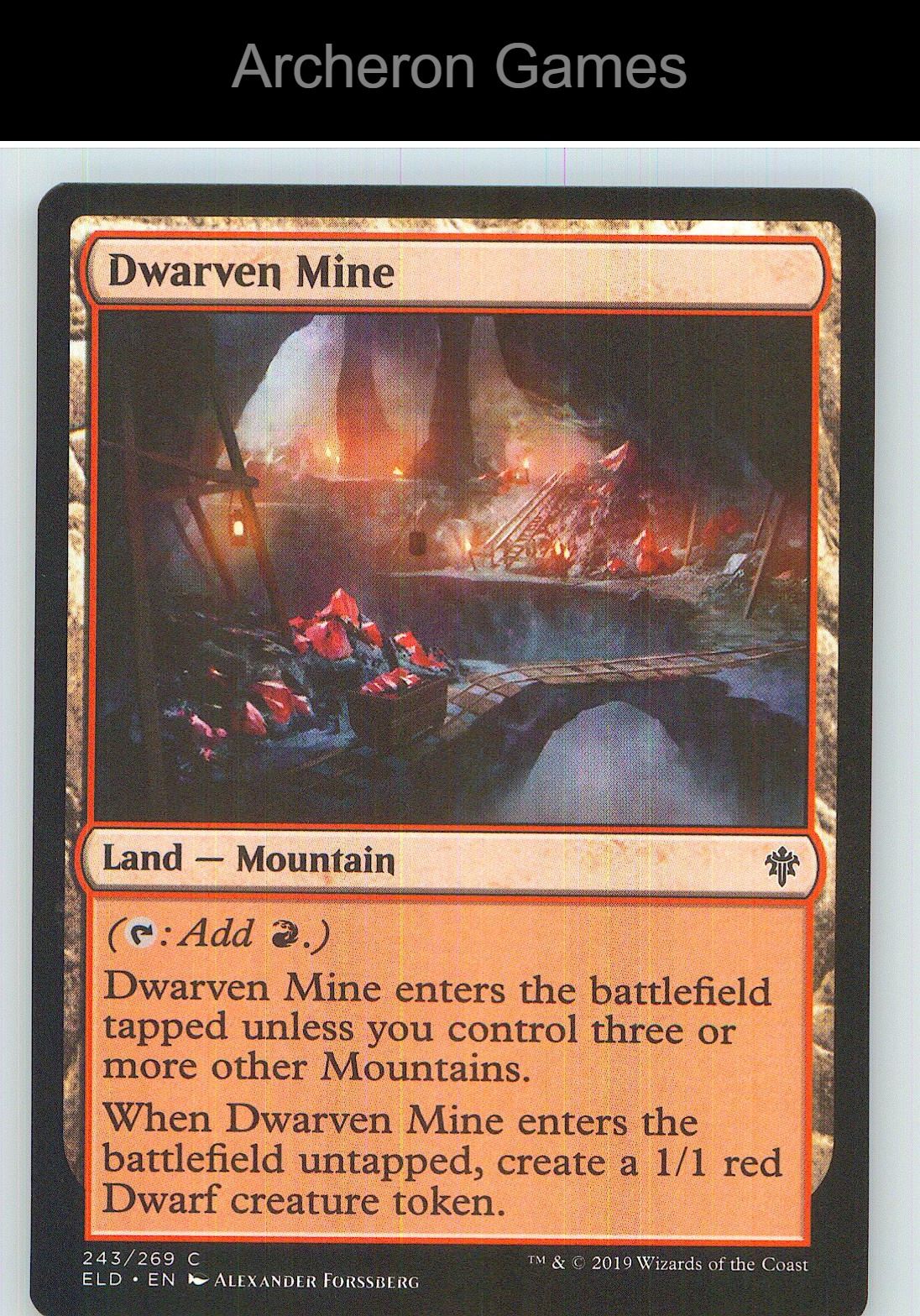 Dwarven Mine ELD 243 C MTG Card NM/EX+