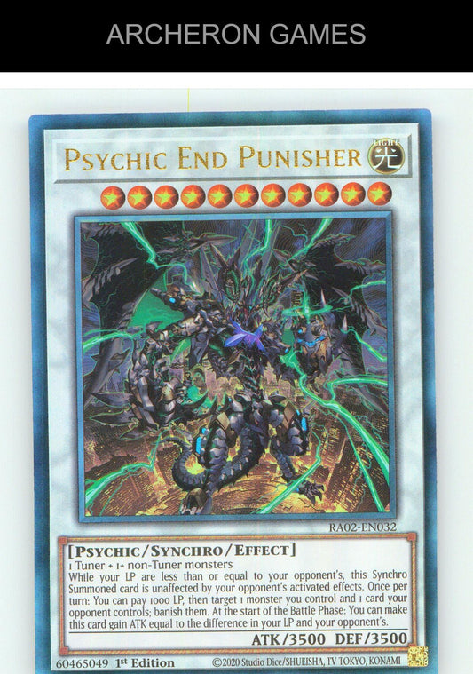 Psychic End Punisher (PUR) Prismatic Ultimate Rare YUGIOH Card 1st Edition